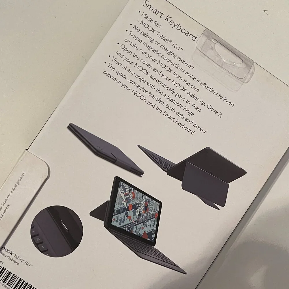 Barnes &‎ Noble Nook Cover Stand Black -Samsung Galaxy Tab E Nook Case (new/x)